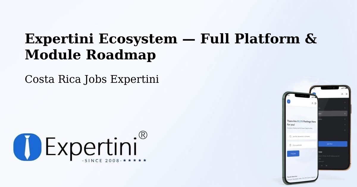 Expertini Ecosystem — Full Platform & Module Roadmap – Patarrá